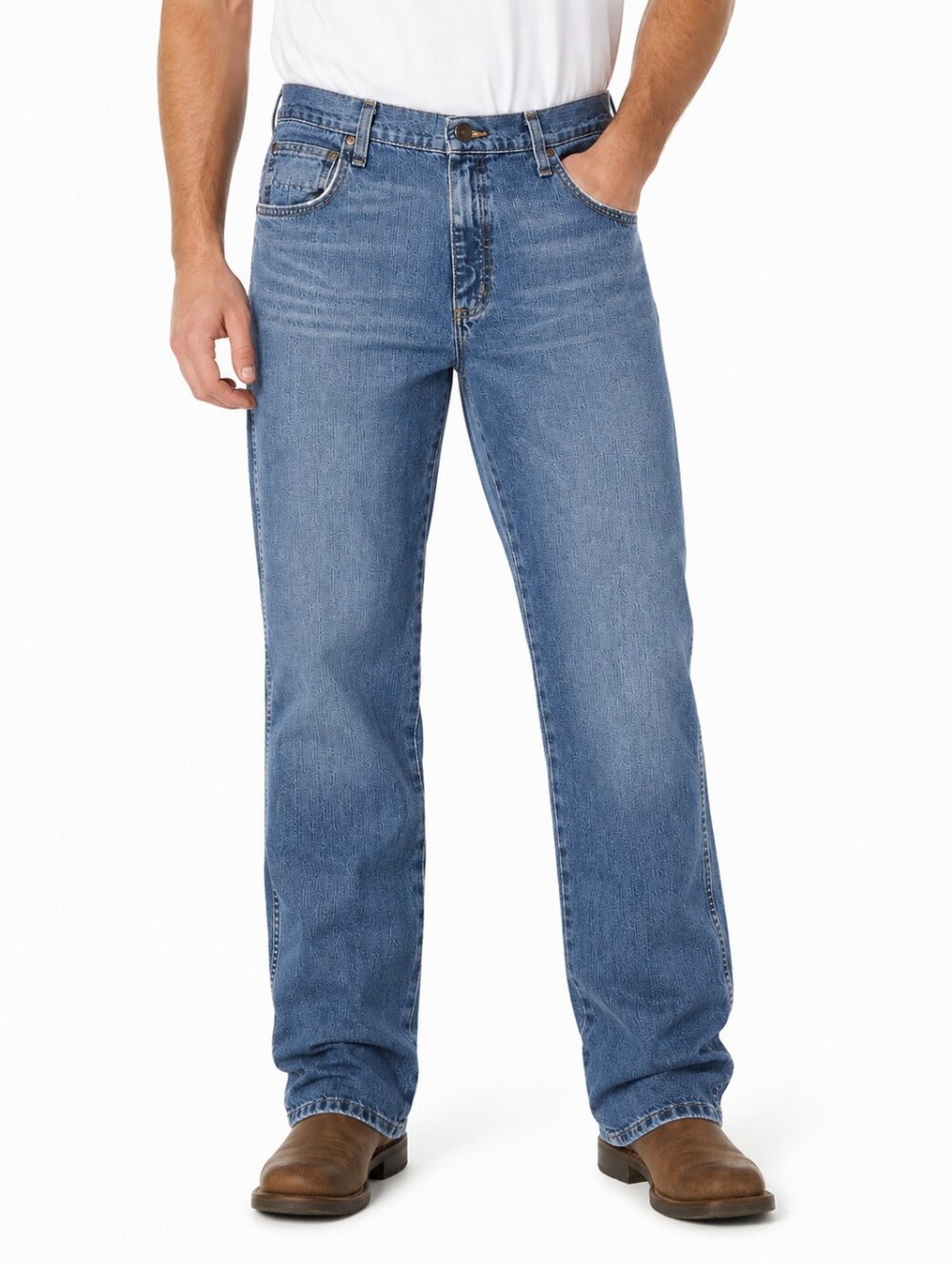 Wrangler Boot Cut Jeans – Men’s 36x36 Light Wash Denim Classic 5-Pocket Jeans